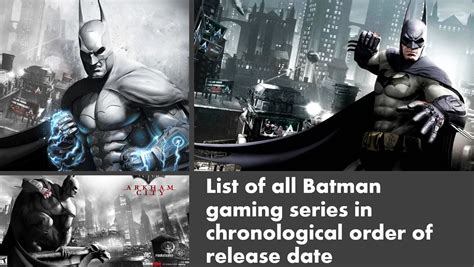 Batman Video Games In Order Of Release - batmanjulllb