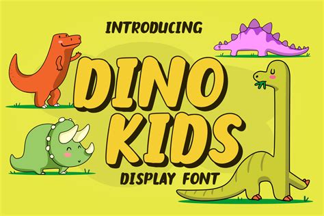 Dino Kids Font | Beary.dsgn | FontSpace