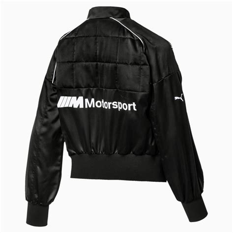 PUMA Satin Bmw M Motorsport Street Women's Jacket in Black - Lyst