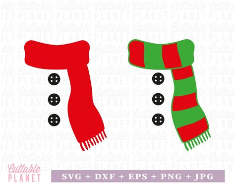 Snowman Scarf Svg, Dxf, Eps, Png, Jpg, Snowman Scarf Png, Snowman Red Scarf Svg, Snowman Red and ...