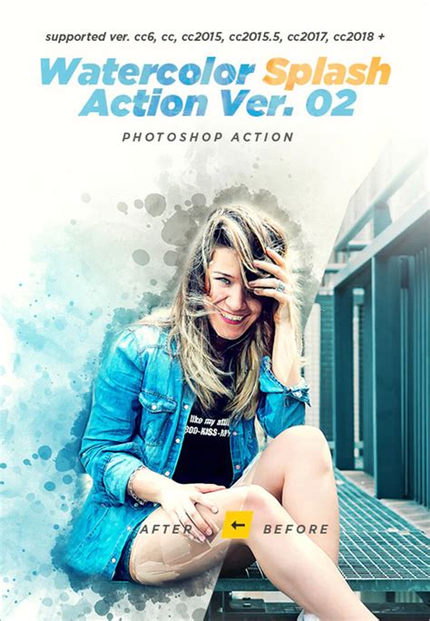 37+ Splash Photoshop Actions | Free & Premium PSD Actions