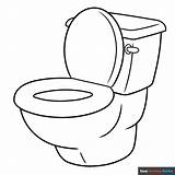 Toilet Coloring Page  Easy Drawing Guides sketch template