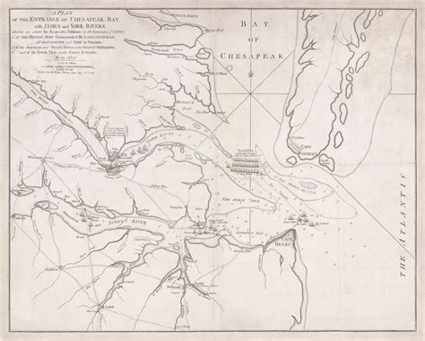 The first published map of the Battle of Yorktown - Rare & Antique Maps