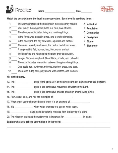 Free aquatic biomes worksheet, Download Free aquatic biomes worksheet ...