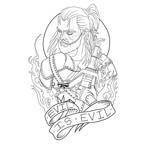 ArtStation - The witcher - tattoo., noodle . | Witcher tattoo, The ...