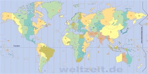 World Time Zones Map New York