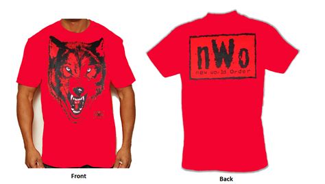 Red NWO Wolfpack Shirt Kevin Nash Hulk Hogan Razor Ramone - T-Shirts