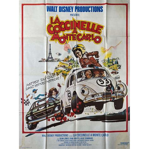 HERBIE GOES TO MONTE CARLO French Movie Poster - 47x63 in. - 1977