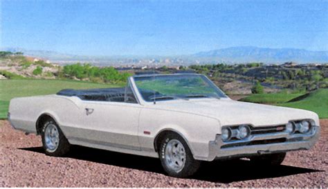 1967 OLDSMOBILE 442 CONVERTIBLE - Front 3/4 - 98006