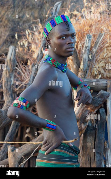 Hamar tribe man traditional clothing, Hamar Village, South Omo, Ethiopia Stock Photo - Alamy