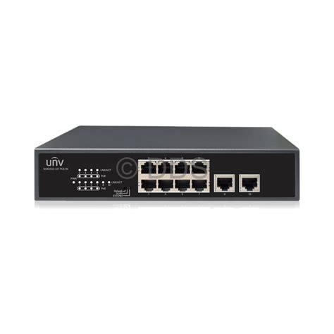 Uniview POE Ethernet Switch (8 Ports, 2 Uplinks)