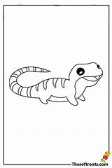 Lizard Coloring Pages  Kids Cute Cartoon sketch template