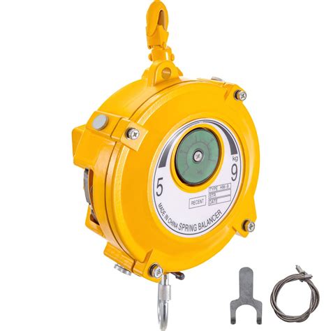 Spring Balancer Retractable Tool Holder 11-19lbs(5-9kg) Hanging Equipment Yellow