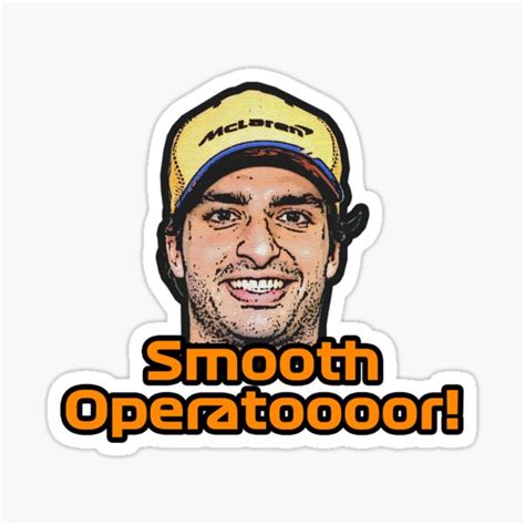 "Carlos Sainz - Smooth Operator" Sticker for Sale by Noodlewear | Redbubble