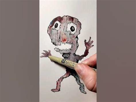 the scariest zombie #art #artshorts #drawing #illustration #artist # ...