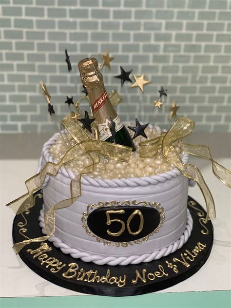 50th Birthday Bottle Cake - Rashmi's Bakery