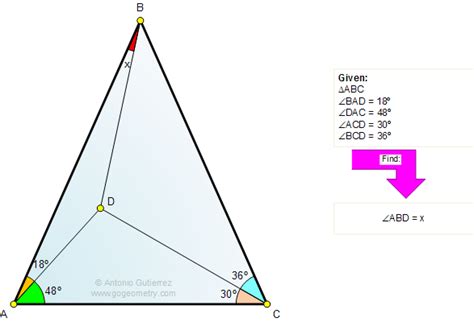 Online Geometry Tutoring Problem 694: Triangle, Angles, 30 Degrees ...