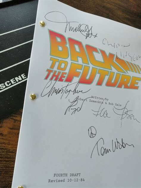 Back to the Future movie Script with Signatures / Autographs | Etsy