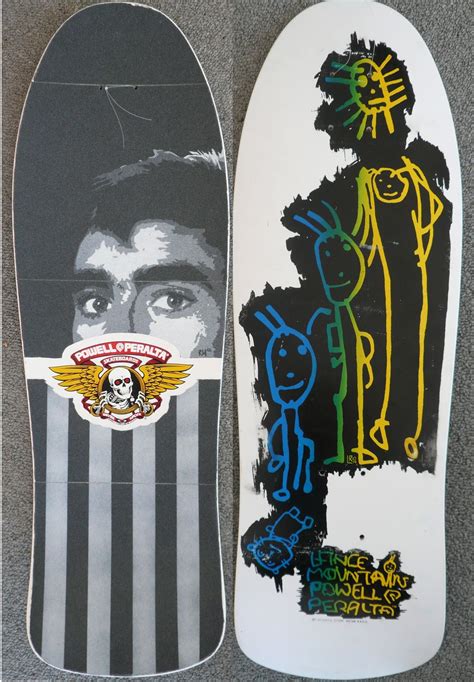 DECK & GRIPTAPE OF THE DAY | POWELL & PERALTA | LANCE MOUNTAIN | ART ON BOTTOM BY LANCE MOUNTAIN ...