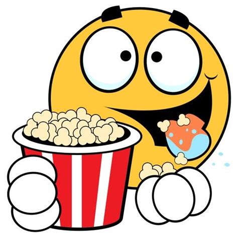 Popcorn Eating Emoticon