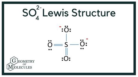 SO42- Lewis Structure (Sulphate ion) | How to find out, Lewis, Notations