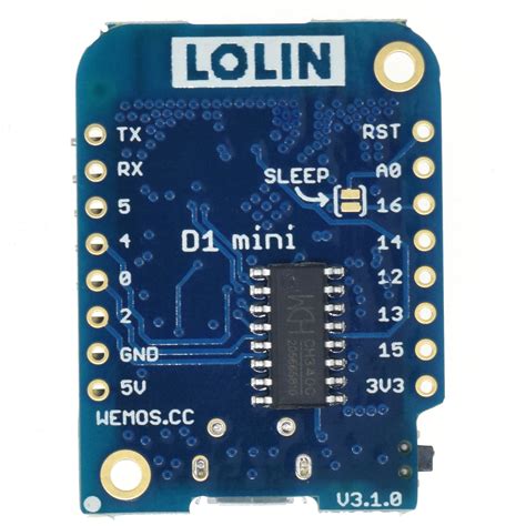 WeMos D1 mini pins and diagram