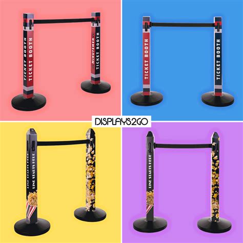 Your Queue. Your Way. Introducing new personalized stanchion covers from Displays2go. Crowd ...