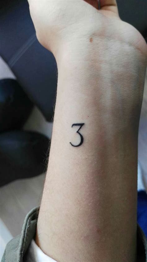 Tattoo number three by Inkuka | Number tattoos, Tattoos, Tattoo fonts