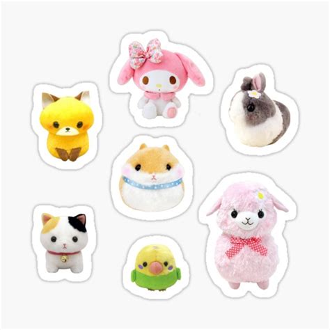 "Fairykei Kawaii Plushies Sticker Pack" Sticker for Sale by ...