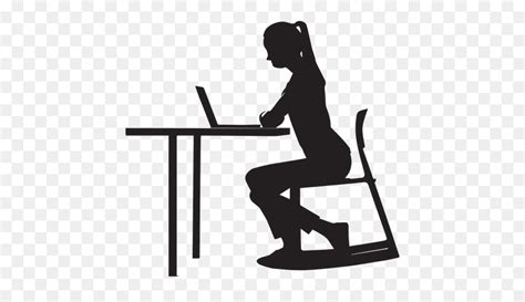 Free Person Sitting At Desk Silhouette, Download Free Person Sitting At Desk Silhouette png ...