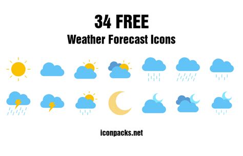 10 Weather Forecast Icons Images Weather Icons Weathe - vrogue.co