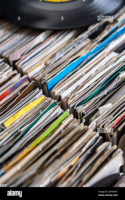 Collection of seven inch vinyl records Stock Photo - Alamy