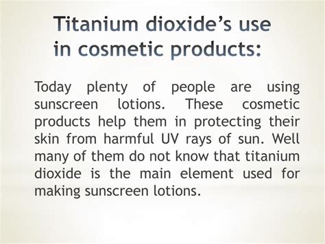 PPT - What are Titanium dioxide uses and how useful this element i ...