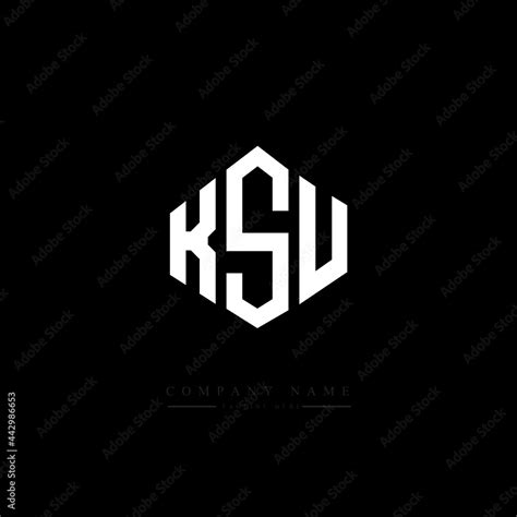 KSU letter logo design with polygon shape. KSU polygon logo monogram ...