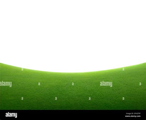 green grass field isolated on white background Stock Photo - Alamy