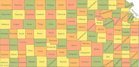 Kansas State Map