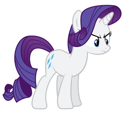 Angry Rarity Vector. by PaulySentry on DeviantArt