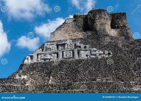 Xunantunich Mayan Temple stock image. Image of architecture - 26980767