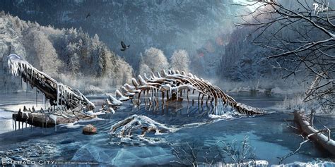 ArtStation - Emerald City - Dragon Skeleton