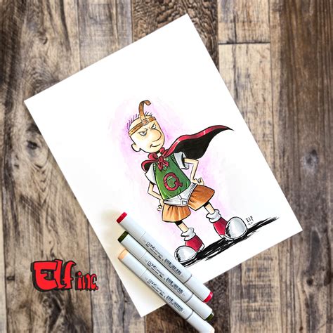 Quailman Doug Cartoon Original Art by elf - Etsy