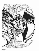 Coloring Pages Pirates / School Mascot Blackbeard Art By Brian Garber sketch template