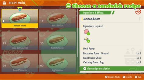 Pokémon Scarlet & Violet: Sandwiches Explained – All Sandwich Recipes And Ingredients – Tricks ...