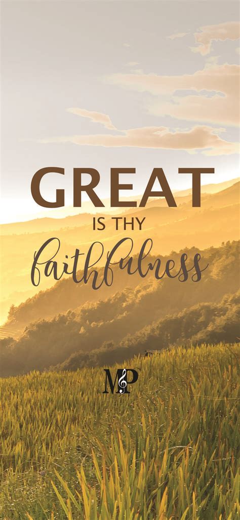 Great is Thy Faithfulness | Inspirational iPhone Wallpaper