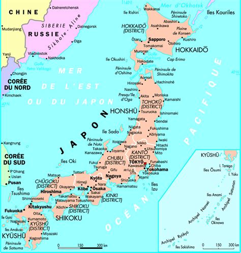 Partir Japon Carte