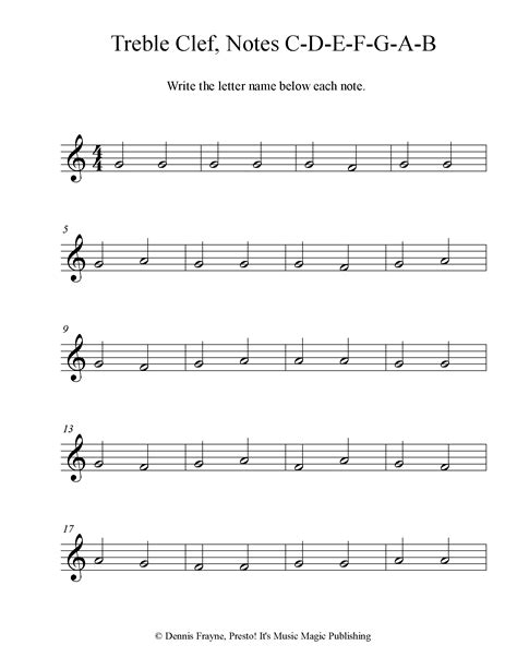 alto clef worksheets