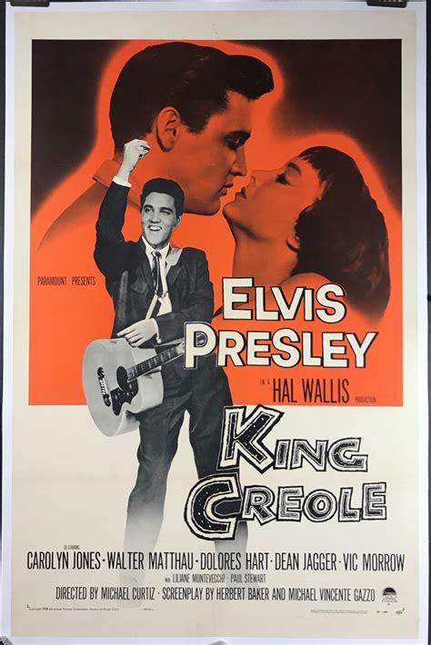 KING CREOLE, Original Elvis Presley Movie Poster - Original Vintage Movie Posters