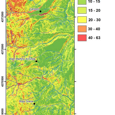 -Slope gradient map of the study area | Download Scientific Diagram