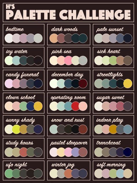 Color palette challenge, Color palette, Color schemes