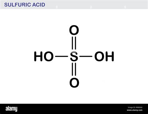 Molecular model sulphuric acid Stock Vector Images - Alamy