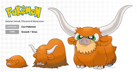 Galarian Swinub, Piloswine and Mamoswine by Hazel-Weatherfield on DeviantArt